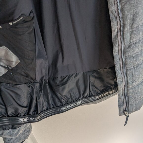 Obermeyer Tuscany Insulated Jacket - Women's - CHarcoal Size 8 - EUC Ski Jacket - Picture 10 of 16